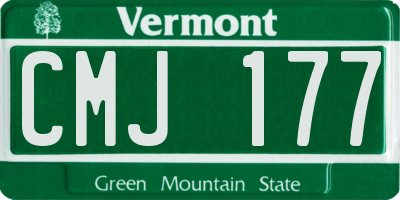 VT license plate CMJ177