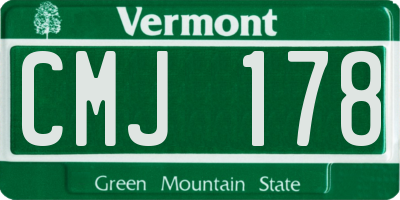 VT license plate CMJ178