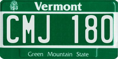 VT license plate CMJ180