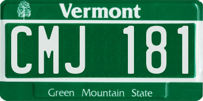 VT license plate CMJ181