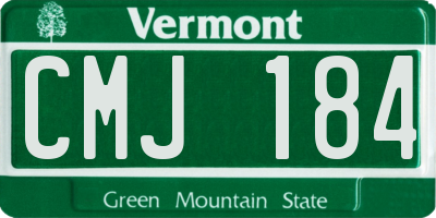 VT license plate CMJ184