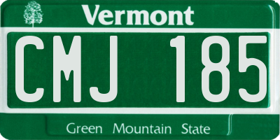 VT license plate CMJ185