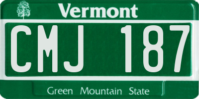 VT license plate CMJ187