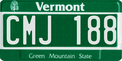 VT license plate CMJ188
