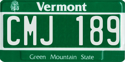 VT license plate CMJ189