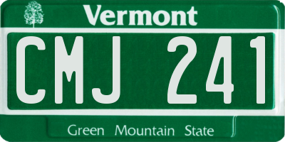 VT license plate CMJ241