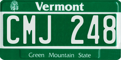 VT license plate CMJ248