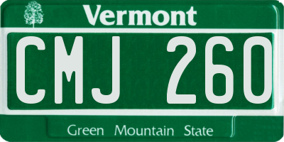 VT license plate CMJ260