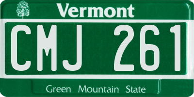 VT license plate CMJ261