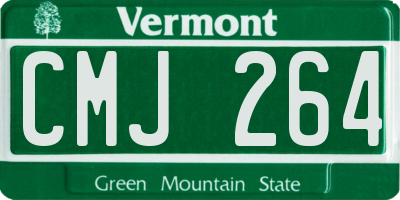 VT license plate CMJ264