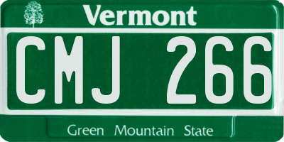 VT license plate CMJ266