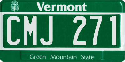 VT license plate CMJ271
