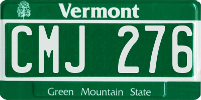 VT license plate CMJ276