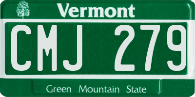 VT license plate CMJ279