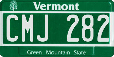 VT license plate CMJ282