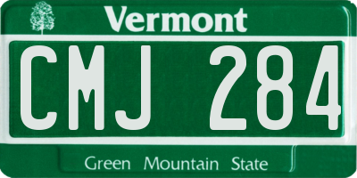 VT license plate CMJ284