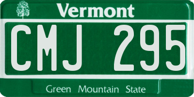 VT license plate CMJ295