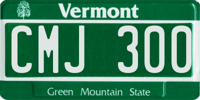 VT license plate CMJ300