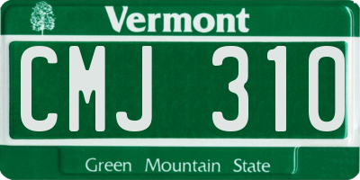 VT license plate CMJ310