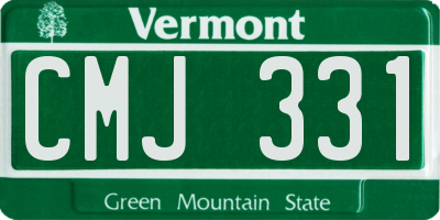VT license plate CMJ331