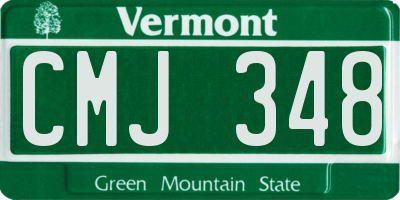 VT license plate CMJ348