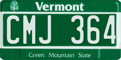 VT license plate CMJ364