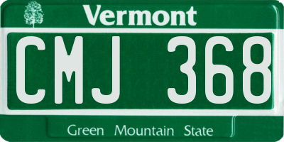 VT license plate CMJ368
