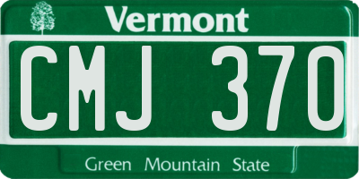 VT license plate CMJ370