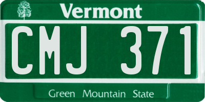 VT license plate CMJ371
