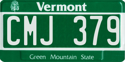 VT license plate CMJ379