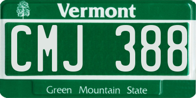 VT license plate CMJ388