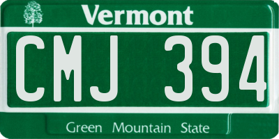 VT license plate CMJ394