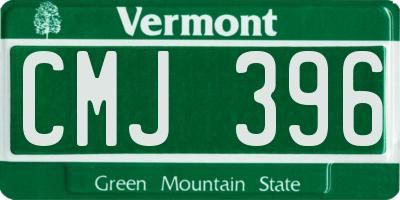 VT license plate CMJ396