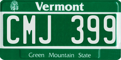 VT license plate CMJ399