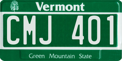 VT license plate CMJ401