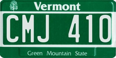 VT license plate CMJ410
