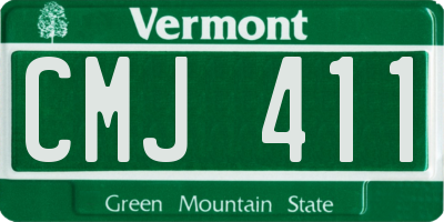 VT license plate CMJ411