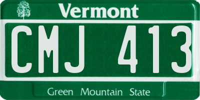 VT license plate CMJ413