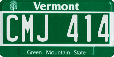 VT license plate CMJ414