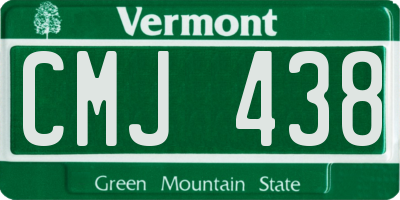 VT license plate CMJ438