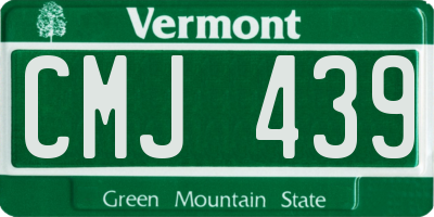 VT license plate CMJ439