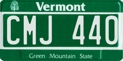 VT license plate CMJ440
