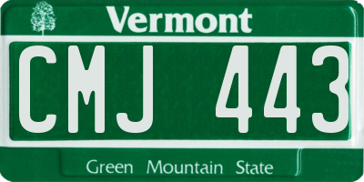 VT license plate CMJ443