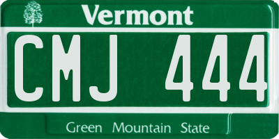 VT license plate CMJ444