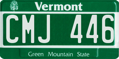 VT license plate CMJ446