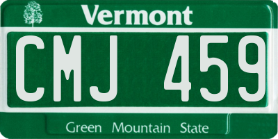 VT license plate CMJ459