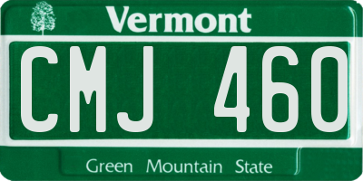 VT license plate CMJ460