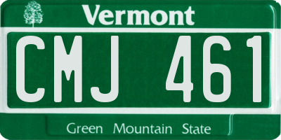 VT license plate CMJ461