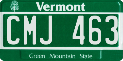 VT license plate CMJ463
