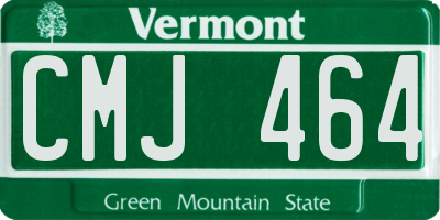 VT license plate CMJ464
